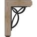 Ekena Millwork Versailles 4" Single Bracket Craftsman Ironcrest Wood in Brown | 12 H x 3.5 W x 9.5 D in | Wayfair BKTI0204X10X12SF4SVE01