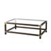 Theodore Alexander TA Studio Boulevard Cocktail Table Wood in Yellow/Black | 18 H x 54 W x 34 D in | Wayfair TAS51004.C076