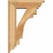 Ekena Millwork Merced Traditional Bracket Wood in Brown | 30"H x 6"W x 34"D | Wayfair BKT06X30X34MRC01RWR