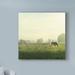 Gracie Oaks 'Farm Morning I Square' Acrylic Painting Print on Wrapped Canvas Canvas | 14 H x 14 W x 2 D in | Wayfair