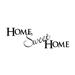 Fireside Home Sweet Home Wall Decal Vinyl in Black | 6 H x 24 W in | Wayfair I-118-BK