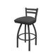 Holland Bar Stool 411 Jackie Low Back Swivel Bar & Counter Stool Plastic in Gray | 34 H x 18 W x 18 D in | Wayfair 41125PW004