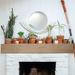 Ekena Millwork Rough Sawn Faux Wood Fireplace Mantel in Gray/White | 8 H x 84 W in | Wayfair MANURS06X06X72BD