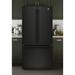 GE Appliances 33" Energy Star French Door 24.7 cu. ft. Refrigerator in Black | 69.875 H x 32.75 W x 37.5 D in | Wayfair GNE25JGKBB