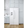 GE Appliances 36" Counter Depth Side-by-Side 21.9 cu. ft. Refrigerator in White | 69.25 H x 35.75 W x 29.5 D in | Wayfair GZS22DGJWW