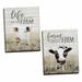 August Grove® Farm Sweet Farm Cow & Life Is Better On Farm by Marla Rae - 2 Piece Textual Art Set on Canvas Canvas | 16 H x 12 W x 0.75 D in | Wayfair