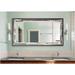 Hanshaw Modern & Contemporary Bathroom/Vanity Mirror in Red/Black/Brown Laurel Foundry Modern Farmhouse® | 36 H x 47.5 W x 0.75 D in | Wayfair