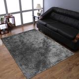 Gray 48 x 1.5 in Area Rug - Get My Rugs LLC Rugsotic Carpets Handmade Shag Area Rug Polyester | 48 W x 1.5 D in | Wayfair K00333T0331A4