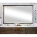 Hanshaw Modern & Contemporary Bathroom/Vanity Mirror in Gray/White/Black Laurel Foundry Modern Farmhouse® | 30.5 H x 47.5 W x 0.75 D in | Wayfair