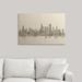 Ebern Designs Francy Chicago Illinois Skyline Sheet Music Cityscape' by Michael Tompsett Graphic Art Print | 8 H x 12 W x 1.5 D in | Wayfair