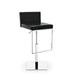 Calligaris Even Plus Adjustable Stool w/ Swivel Base Upholstered/Leather/Metal/Genuine Leather in Black | 17.63 W x 20 D in | Wayfair