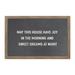 Gracie Oaks Chalk May This House Wall Mounted Magnetic Board Manufactured Wood in Brown | 7 H x 10 W x 2 D in | Wayfair