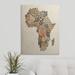 Ebern Designs Francy 'Typography Text Map of Africa' by Abarca Textual Art | 16 H x 12 W x 1.5 D in | Wayfair ED6C19E8018E41AAB3B0BABBC99202E8