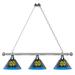 Holland Bar Stool NCAA 3 - Light Pool Table Lights Linear Pendant in Gray | 13 H x 54 W x 14 D in | Wayfair BL3CHND-ND