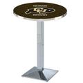 Holland Bar Stool NCAA 42" Pub Table Metal in Gray | 42 H x 28 W x 28 D in | Wayfair L217C4228ColoUn