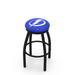 Holland Bar Stool NHL Swivel Extra Tall Stool Upholstered/Metal in Black | 36 H x 19 W x 19 D in | Wayfair L8B2B25TBLght