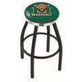 Holland Bar Stool NCAA Swivel 25" Counter Stool Upholstered/Metal in Black/Brown | 25 H x 18 W x 18 D in | Wayfair L8B2C25Mrshll