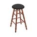Holland Bar Stool Swivel 24" Counter Stool Wood/Upholstered/Leather in Gray | 24 H in | Wayfair RC24MTMed008