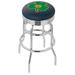 Holland Bar Stool NCAA Bar & Counter Stool Plastic/Acrylic/Leather/Metal/Faux leather in Gray | 30 H x 18 W x 18 D in | Wayfair L7C3C25ND-Shm