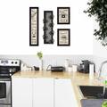 August Grove® 4 Piece Kitchen Wall Décor Set in Black | 32 H x 10 W x 3 D in | Wayfair 666AD34E2EC04AAFB0D3F72B38970275