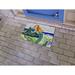 Highland Dunes Artemis Mermaid on Rock Non-Slip Indoor/Outdoor Door Mat Synthetics | Rectangle 1'6" x 2'2" | Wayfair