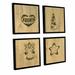 The Holiday Aisle® Winter Ornament - 4 Piece Floater Frame Print Set on Canvas in White | 36 H x 36 W x 2 D in | Wayfair HLDY5042 33365827