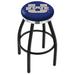 Holland Bar Stool NCAA 36" Swivel Bar Stool Upholstered/Metal in Black/Red/White | 36 H x 19 W x 19 D in | Wayfair L8B2C36UtahSt