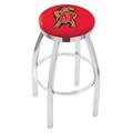 Holland Bar Stool NCAA Swivel Counter and Bar Stool Upholstered/Metal in Gray | 30 H x 18 W x 18 D in | Wayfair L8C2C30Mrylnd