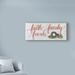 The Holiday Aisle® 'Christmas Holiday - Faith Family Friends' Textual Art on Wrapped Canvas Canvas | 8 H x 19 W x 2 D in | Wayfair