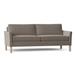 Ebern Designs Soroya 77.75" Flared Arm Sofa w/ Reversible Cushions Other Performance Fabrics in Gray/White | 33 H x 77.75 W x 36.75 D in | Wayfair