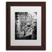 Trademark Fine Art "Parisian Lamppost" by Philippe Hugonnard Framed Photographic Print Canvas in Black/White | 0.5 D in | Wayfair PH0226-W1114MF