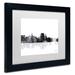 Trademark Fine Art 'Augusta Maine Skyline BG-1' Framed Graphic Art on Canvas Canvas, Wood | 11 H x 14 W x 0.5 D in | Wayfair MW0116-W1114MF