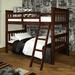 Harriet Bee Dubbo Twin over Twin Standard Bunk Bed Wood in Brown | 61 H x 42 W x 78 D in | Wayfair F10617EA9C494C03A249FA676EA59564