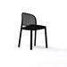 Tarrison Panama Stacking Patio Dining Side Chair Plastic/Resin in Black | 32.5 H x 22 W x 18 D in | Wayfair AS24010A