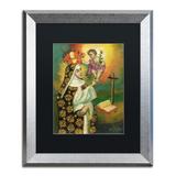 Trademark Fine Art Mother & Child by Sergio Cruze Framed Painting Print Canvas | 14 H x 11 W x 0.5 D in | Wayfair MA0714-S1114BMF