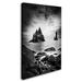 Trademark Fine Art Reynisdrangar by Philippe Sainte-Laudy Photographic Print on Wrapped Canvas in Black/White | 19 H x 12 W x 2 D in | Wayfair