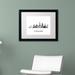 Trademark Fine Art 'Cleveland Ohio Skyline WB-BW' Framed Graphic Art on Canvas, Wood | 0.5 D in | Wayfair MW0427-B1114MF