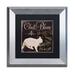 Trademark Fine Art 'Les Chats I' Framed Vintage Advertisement Canvas | 11 H x 11 W x 0.5 D in | Wayfair ALI4479-S1111BMF