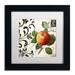 Trademark Fine Art 'Les Fruits Jardin IV' Framed Graphic Art Canvas | 11 H x 11 W x 0.5 D in | Wayfair ALI4755-B1111MF