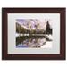 Trademark Fine Art Peak in the Water by Michael Blanchette - Picture Frame Photograph Print on Canvas Canvas | 13.8 H x 16.8 W x 0.75 D in | Wayfair