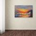 Trademark Fine Art 'Hawaiian Sunset' Painting Print on Wrapped Canvas Canvas | 12 H x 19 W x 2 D in | Wayfair MA0817-C1219GG