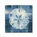 Trademark Fine Art 'Batik Seas III' Print on Wrapped Canvas in Blue/White | 14 H x 14 W x 2 D in | Wayfair WAP01530-C1414GG
