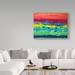 Trademark Fine Art 'Lithosphere Red Yellow Green' Acrylic Painting Print on Wrapped Canvas Canvas | 14 H x 19 W x 2 D in | Wayfair ALI22952-C1419GG