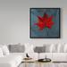 Trademark Fine Art 'Japanese Maple' Graphic Art Print on Wrapped Canvas in Blue/Red | 14 H x 14 W x 2 D in | Wayfair ALI30636-C1414GG