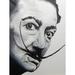 Buy Art For Less Salvador Dali by Ed Capeau - Graphic Art Print Paper, Glass in Black/Gray | 19 H x 13 W x 0.1 D in | Wayfair EDC065X