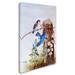 Trademark Fine Art 'Bluebirds & Daisies' Print on Wrapped Canvas Canvas | 19 H x 12 W x 2 D in | Wayfair ALI15539-C1219GG