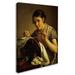 Trademark Fine Art 'The Lace Maker' Print on Wrapped Canvas Canvas | 19 H x 14 W x 2 D in | Wayfair AA01203-C1419GG