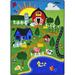 64 x 0.5 in Rug - Joy Carpets Kid Essentials Happy Farm Area Rug | 64 W x 0.5 D in | Wayfair 1887C