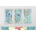 Ivy Bronx Gold Edged Teal I' Acrylic Painting Print Multi-Piece Image on Acrylic Plastic/Acrylic in Blue | 25.5 H x 40.5 W x 1 D in | Wayfair