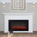 Alcott 75" Landscape Electric Fireplace by Real Flame in White | 45.75 H x 74.75 W x 15.75 D in | Wayfair 4130E-W